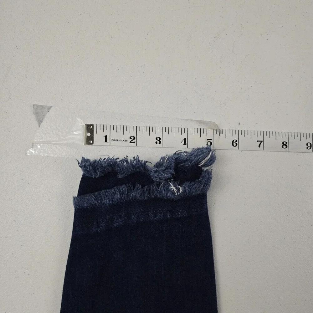 KanCan x Maurices 119010 High Rise Frayed Hem Skinny‎ Jeans Women's 26 Dark Wash